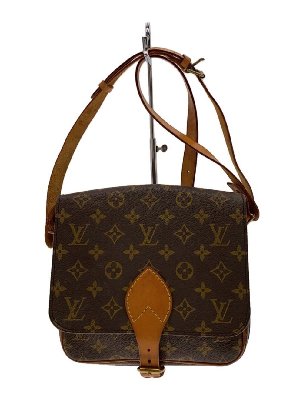 LOUIS VUITTON Cartouchiere Monogram Canvas Brown